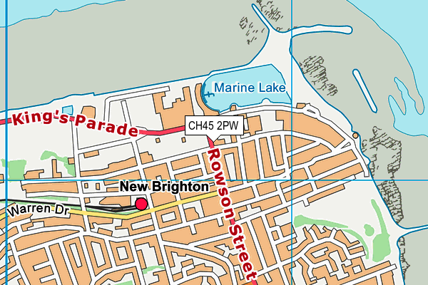 CH45 2PW map - OS VectorMap District (Ordnance Survey) CH45 2PW map - OS VectorMap District (Ordnance Survey)