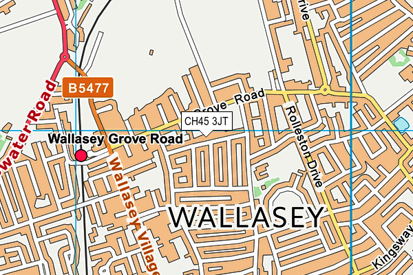 CH45 3JT map - OS VectorMap District (Ordnance Survey) CH45 3JT map - OS VectorMap District (Ordnance Survey)