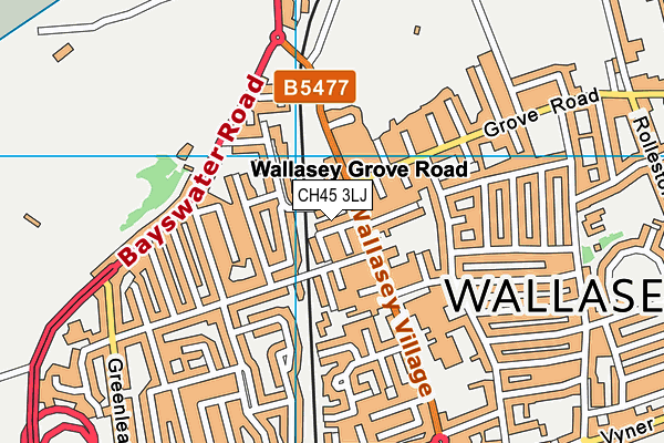 CH45 3LJ map - OS VectorMap District (Ordnance Survey) CH45 3LJ map - OS VectorMap District (Ordnance Survey)