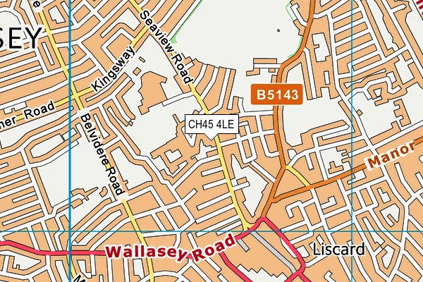 CH45 4LE map - OS VectorMap District (Ordnance Survey) CH45 4LE map - OS VectorMap District (Ordnance Survey)