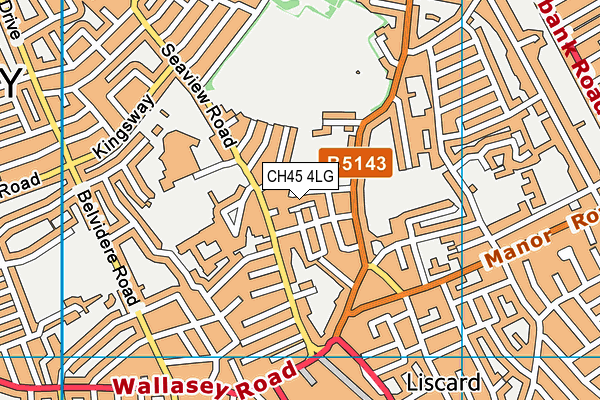 CH45 4LG map - OS VectorMap District (Ordnance Survey) CH45 4LG map - OS VectorMap District (Ordnance Survey)