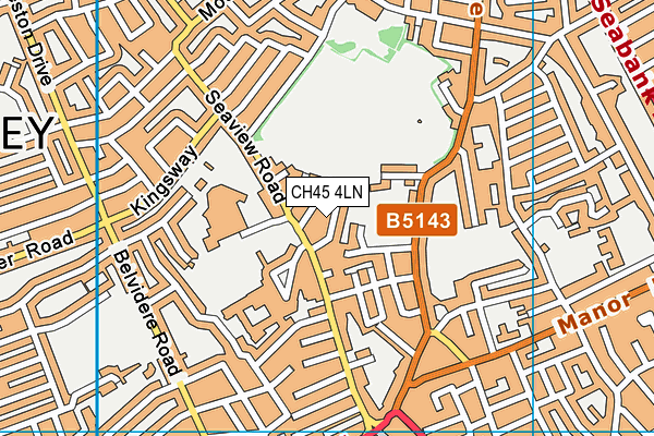 CH45 4LN map - OS VectorMap District (Ordnance Survey) CH45 4LN map - OS VectorMap District (Ordnance Survey)