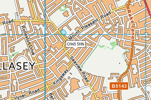 CH45 5HN map - OS VectorMap District (Ordnance Survey) CH45 5HN map - OS VectorMap District (Ordnance Survey)