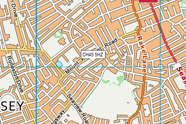 CH45 5HZ map - OS VectorMap District (Ordnance Survey) CH45 5HZ map - OS VectorMap District (Ordnance Survey)
