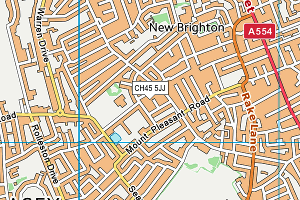CH45 5JJ map - OS VectorMap District (Ordnance Survey) CH45 5JJ map - OS VectorMap District (Ordnance Survey)