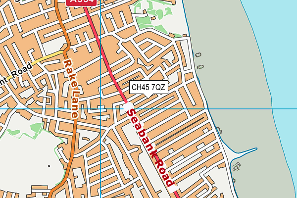 CH45 7QZ map - OS VectorMap District (Ordnance Survey) CH45 7QZ map - OS VectorMap District (Ordnance Survey)