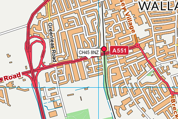 CH45 8NZ map - OS VectorMap District (Ordnance Survey) CH45 8NZ map - OS VectorMap District (Ordnance Survey)