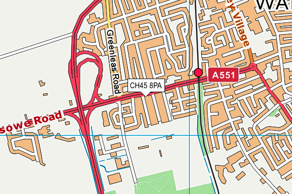CH45 8PA map - OS VectorMap District (Ordnance Survey) CH45 8PA map - OS VectorMap District (Ordnance Survey)
