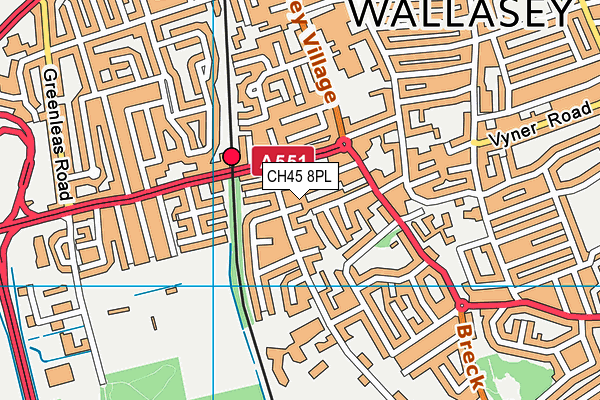 CH45 8PL map - OS VectorMap District (Ordnance Survey) CH45 8PL map - OS VectorMap District (Ordnance Survey)