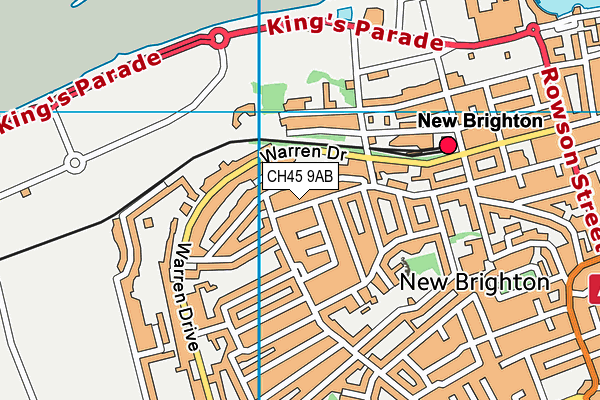 CH45 9AB map - OS VectorMap District (Ordnance Survey) CH45 9AB map - OS VectorMap District (Ordnance Survey)