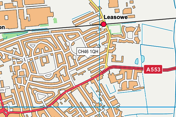 CH46 1QH map - OS VectorMap District (Ordnance Survey)