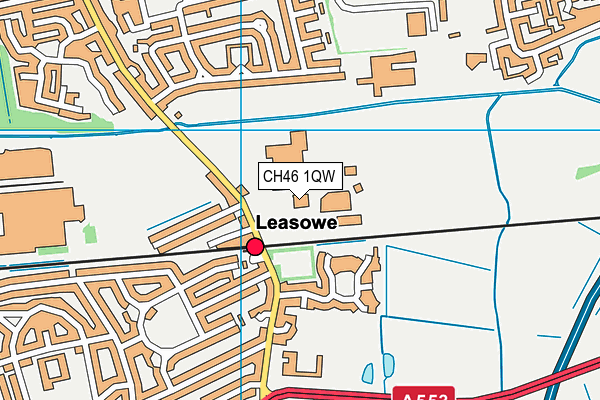 CH46 1QW map - OS VectorMap District (Ordnance Survey) CH46 1QW map - OS VectorMap District (Ordnance Survey)