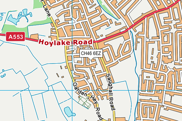 CH46 6EZ map - OS VectorMap District (Ordnance Survey)
