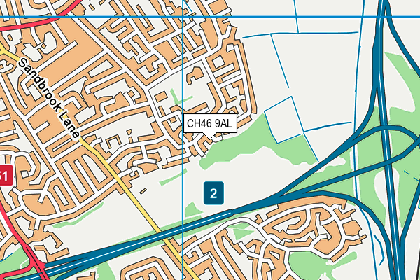 CH46 9AL map - OS VectorMap District (Ordnance Survey) CH46 9AL map - OS VectorMap District (Ordnance Survey)