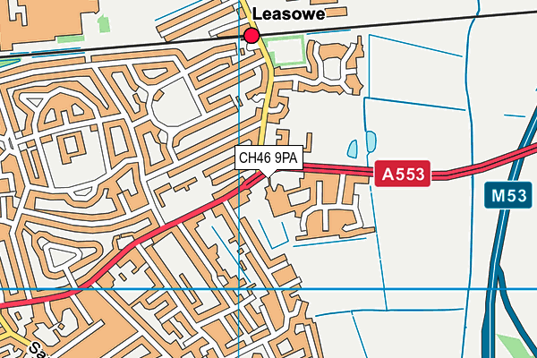 CH46 9PA map - OS VectorMap District (Ordnance Survey)