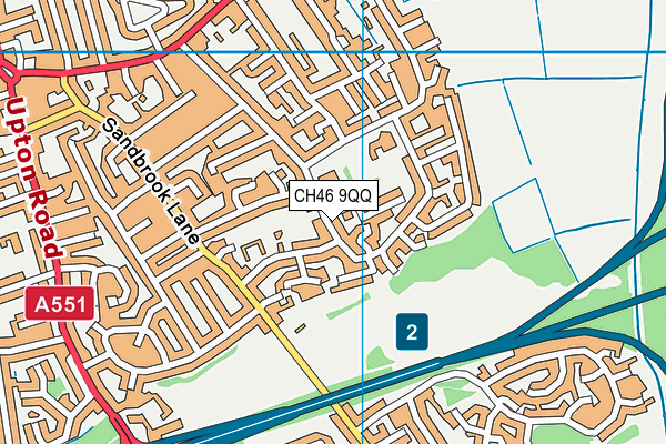 CH46 9QQ map - OS VectorMap District (Ordnance Survey) CH46 9QQ map - OS VectorMap District (Ordnance Survey)
