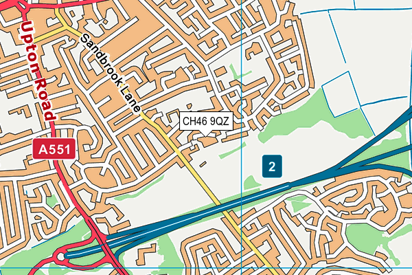 CH46 9QZ map - OS VectorMap District (Ordnance Survey) CH46 9QZ map - OS VectorMap District (Ordnance Survey)