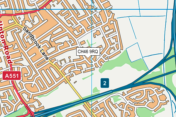 CH46 9RQ map - OS VectorMap District (Ordnance Survey) CH46 9RQ map - OS VectorMap District (Ordnance Survey)