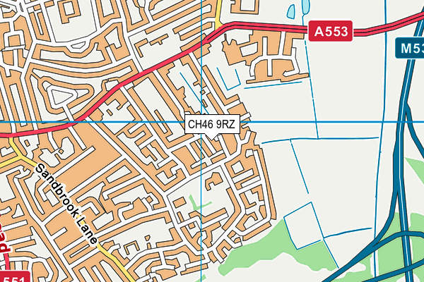 CH46 9RZ map - OS VectorMap District (Ordnance Survey) CH46 9RZ map - OS VectorMap District (Ordnance Survey)