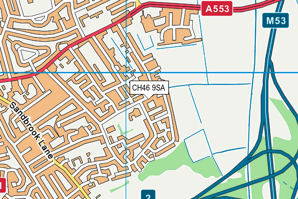 CH46 9SA map - OS VectorMap District (Ordnance Survey) CH46 9SA map - OS VectorMap District (Ordnance Survey)