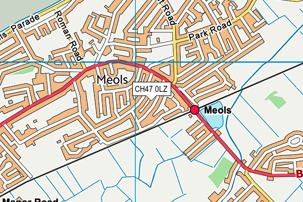 CH47 0LZ map - OS VectorMap District (Ordnance Survey)