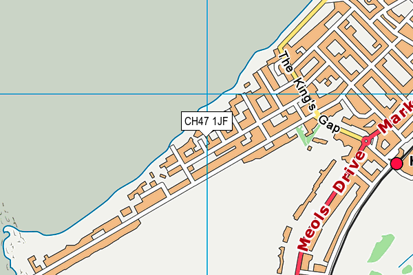 CH47 1JF map - OS VectorMap District (Ordnance Survey) CH47 1JF map - OS VectorMap District (Ordnance Survey)
