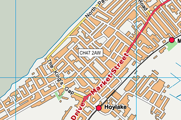 CH47 2AW map - OS VectorMap District (Ordnance Survey) CH47 2AW map - OS VectorMap District (Ordnance Survey)