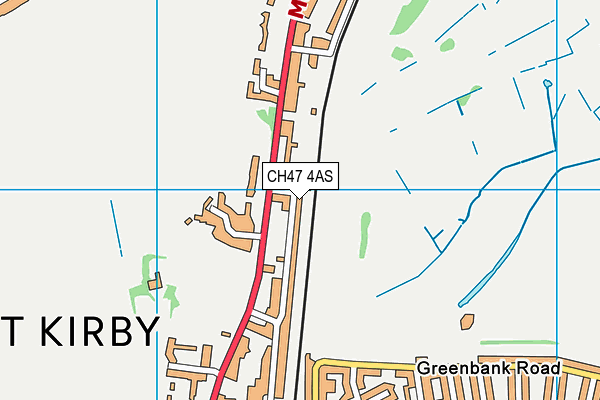 CH47 4AS map - OS VectorMap District (Ordnance Survey) CH47 4AS map - OS VectorMap District (Ordnance Survey)