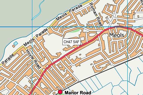 CH47 5AF map - OS VectorMap District (Ordnance Survey) CH47 5AF map - OS VectorMap District (Ordnance Survey)