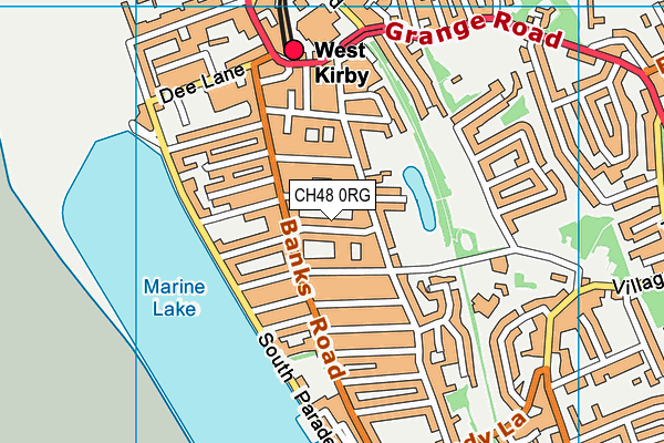 CH48 0RG map - OS VectorMap District (Ordnance Survey)