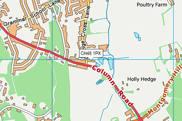 CH48 1PX map - OS VectorMap District (Ordnance Survey) CH48 1PX map - OS VectorMap District (Ordnance Survey)