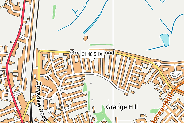 CH48 5HX map - OS VectorMap District (Ordnance Survey) CH48 5HX map - OS VectorMap District (Ordnance Survey)
