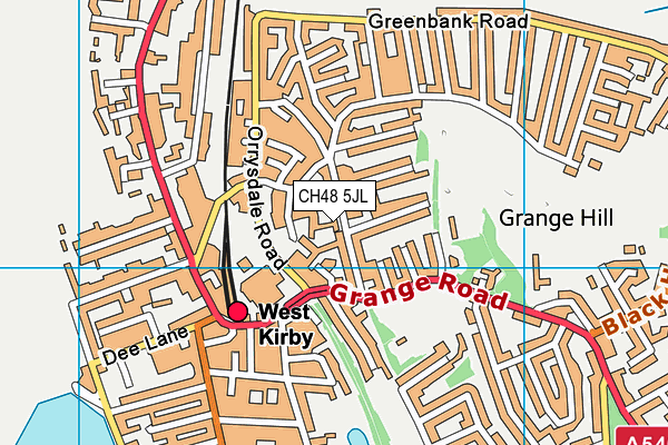 CH48 5JL map - OS VectorMap District (Ordnance Survey) CH48 5JL map - OS VectorMap District (Ordnance Survey)