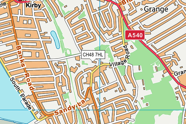 CH48 7HL map - OS VectorMap District (Ordnance Survey) CH48 7HL map - OS VectorMap District (Ordnance Survey)
