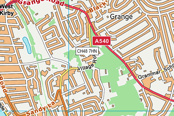 CH48 7HN map - OS VectorMap District (Ordnance Survey) CH48 7HN map - OS VectorMap District (Ordnance Survey)