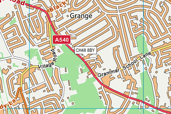 CH48 8BY map - OS VectorMap District (Ordnance Survey) CH48 8BY map - OS VectorMap District (Ordnance Survey)