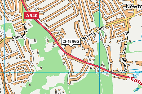 CH48 8GG map - OS VectorMap District (Ordnance Survey) CH48 8GG map - OS VectorMap District (Ordnance Survey)
