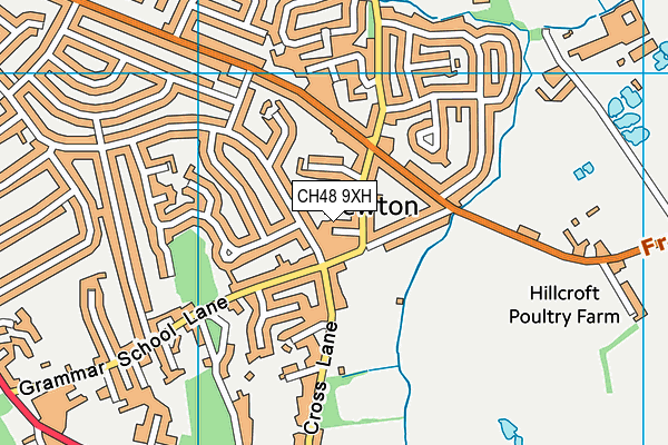 CH48 9XH map - OS VectorMap District (Ordnance Survey) CH48 9XH map - OS VectorMap District (Ordnance Survey)