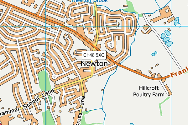 CH48 9XQ map - OS VectorMap District (Ordnance Survey)