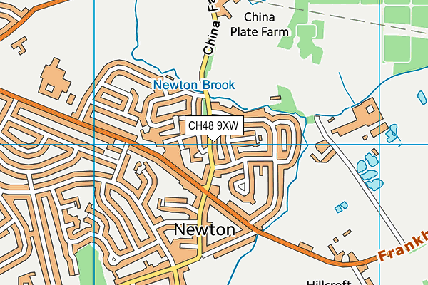 CH48 9XW map - OS VectorMap District (Ordnance Survey) CH48 9XW map - OS VectorMap District (Ordnance Survey)