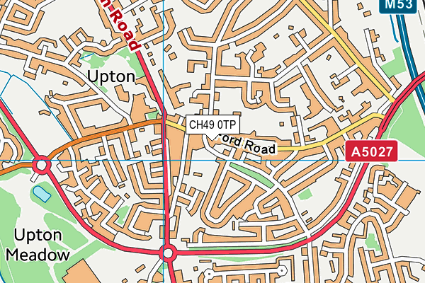 CH49 0TP map - OS VectorMap District (Ordnance Survey) CH49 0TP map - OS VectorMap District (Ordnance Survey)
