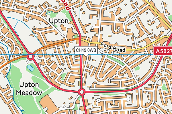 CH49 0WB map - OS VectorMap District (Ordnance Survey) CH49 0WB map - OS VectorMap District (Ordnance Survey)