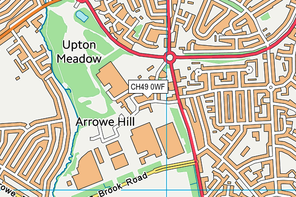 CH49 0WF map - OS VectorMap District (Ordnance Survey) CH49 0WF map - OS VectorMap District (Ordnance Survey)