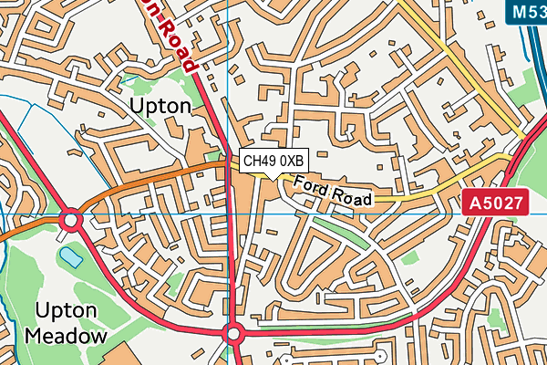 CH49 0XB map - OS VectorMap District (Ordnance Survey) CH49 0XB map - OS VectorMap District (Ordnance Survey)