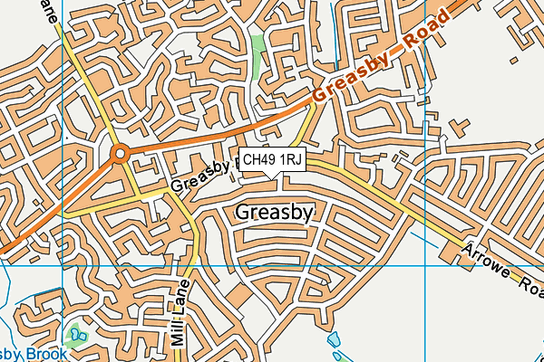 CH49 1RJ map - OS VectorMap District (Ordnance Survey)