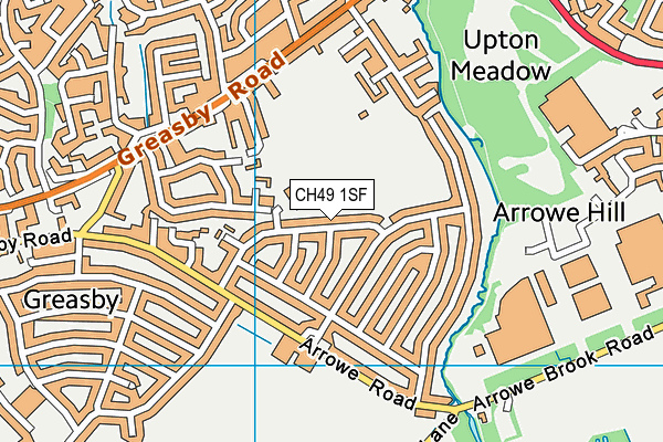CH49 1SF map - OS VectorMap District (Ordnance Survey) CH49 1SF map - OS VectorMap District (Ordnance Survey)