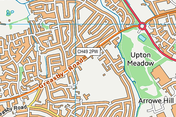 CH49 2PW map - OS VectorMap District (Ordnance Survey) CH49 2PW map - OS VectorMap District (Ordnance Survey)