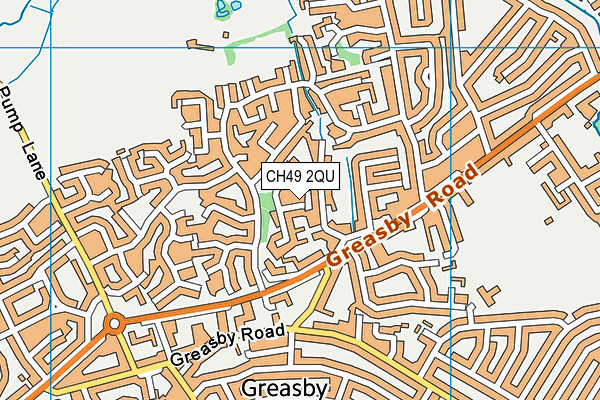 CH49 2QU map - OS VectorMap District (Ordnance Survey) CH49 2QU map - OS VectorMap District (Ordnance Survey)