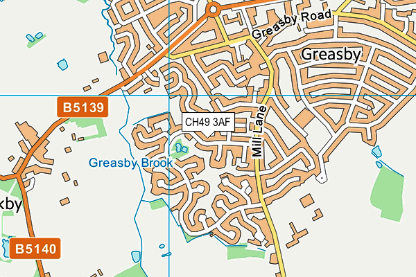 CH49 3AF map - OS VectorMap District (Ordnance Survey) CH49 3AF map - OS VectorMap District (Ordnance Survey)