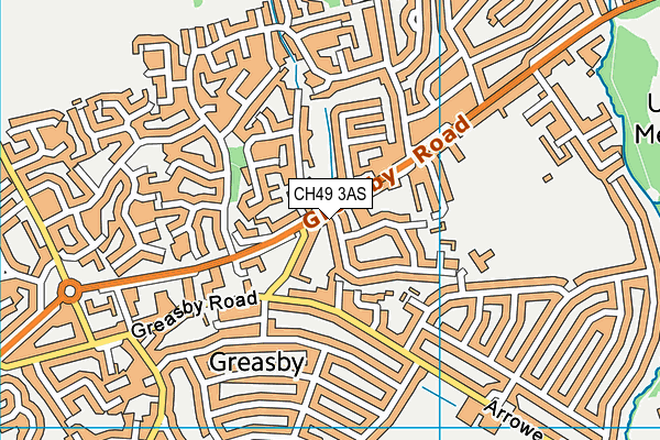 CH49 3AS map - OS VectorMap District (Ordnance Survey) CH49 3AS map - OS VectorMap District (Ordnance Survey)